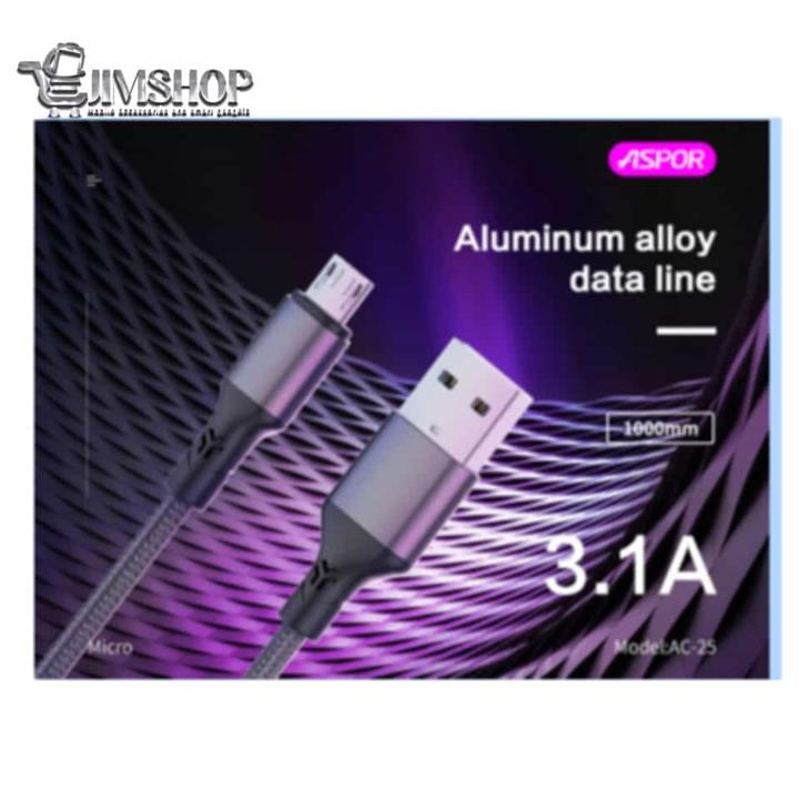 کابل شارژ و دیتا اسپور مدل ASPOR AC-25